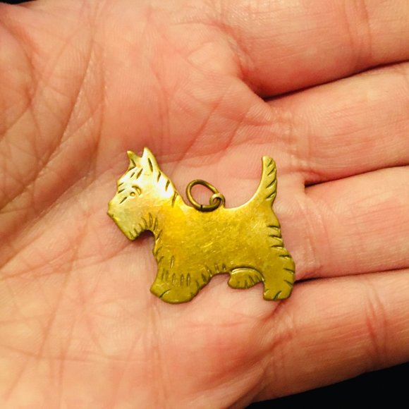 Scottish Terrier Pendant Vintage Mid-Century 1950s - Picture 6 of 8